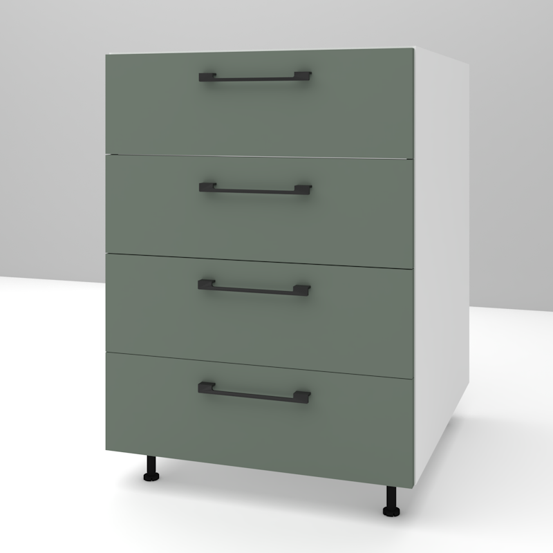 Base 4 cassetti da 45