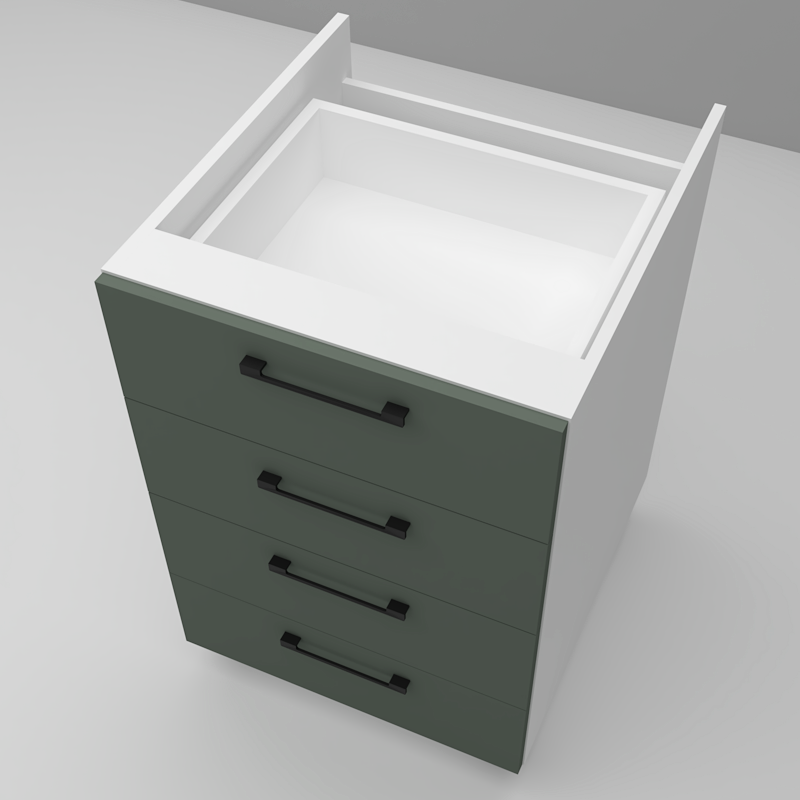 Base 4 cassetti da 45