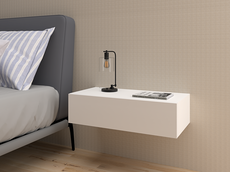 Comodino sospeso Pegaso bianco