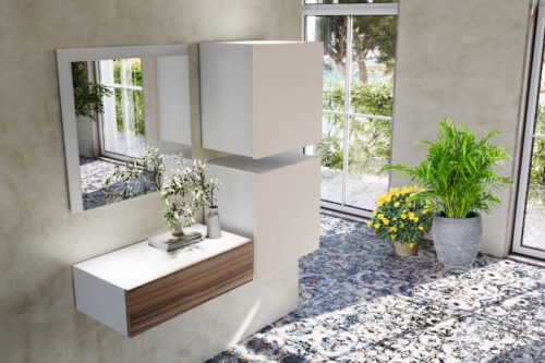 Ingresso Amalfi beige sabbia e cocobolo