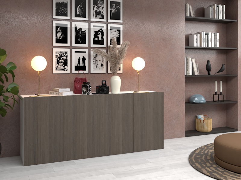 Madia Veronica rigatino antracite