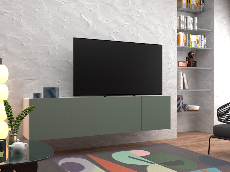 Madia sospesa con ante Sofia verde eucalipto,