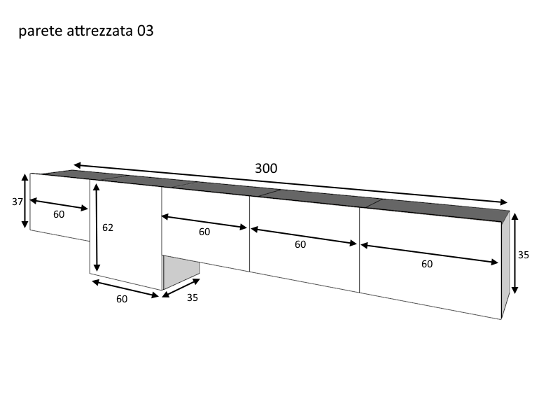Parete attrezzata 03