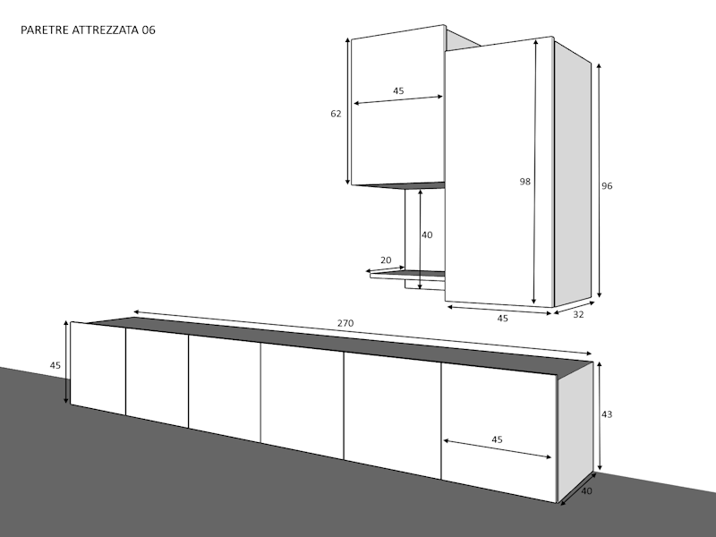 Parete attrezzata 06