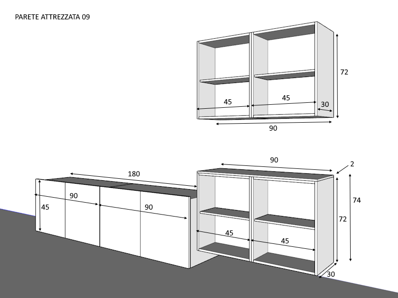 Parete attrezzata 09