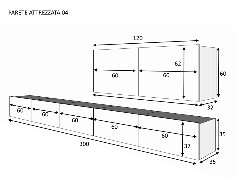 Parete attrezzata 04