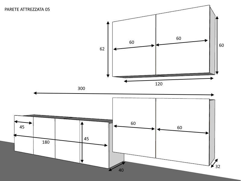 Parete attrezzata 05