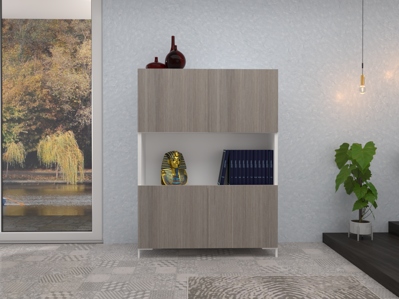 Madia Atena rigatino grigio