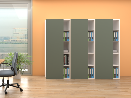 Libreria con anta alta