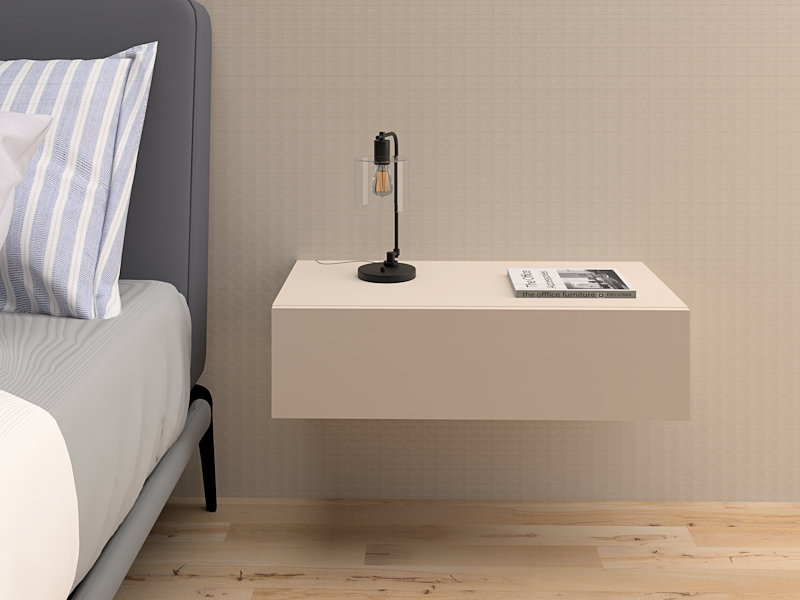 Comodino sospeso Pegaso grigio cashmere