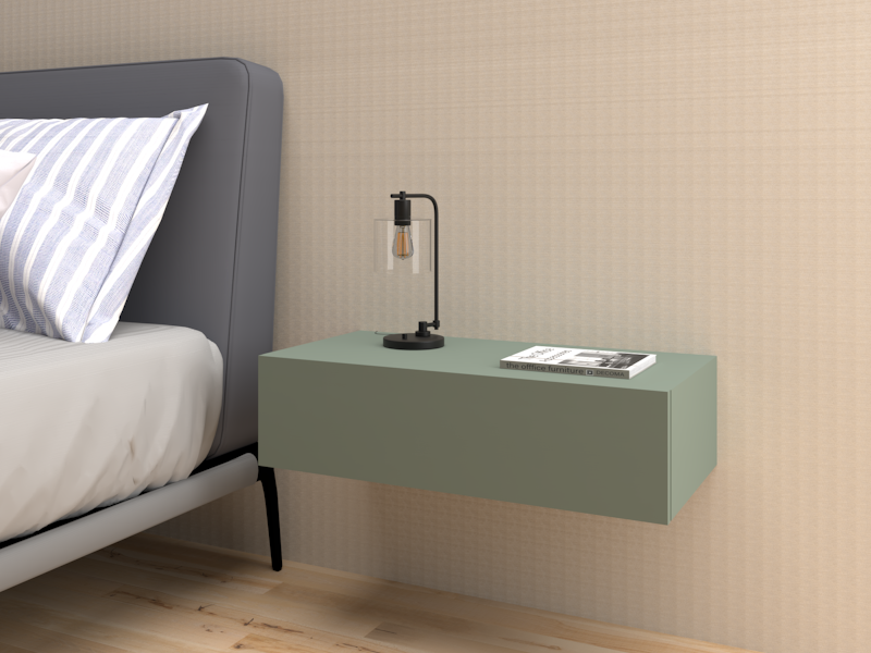 Comodino sospeso Pegaso verde eucalipto